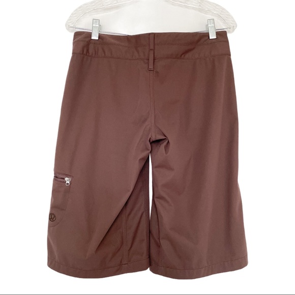 Lululemon Brown Outdoor Long Short Women Size 4 - Picture 7 of 15